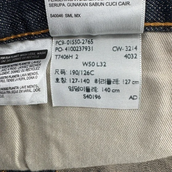 NEW Levis 550 Relaxed Fit Jeans Mens 50x32 Blue Dark Wash Denim 01550-2765 NWT - Picture 10 of 13